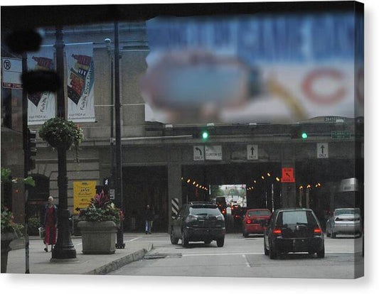 Chicago Traffic Evening - Canvas Print