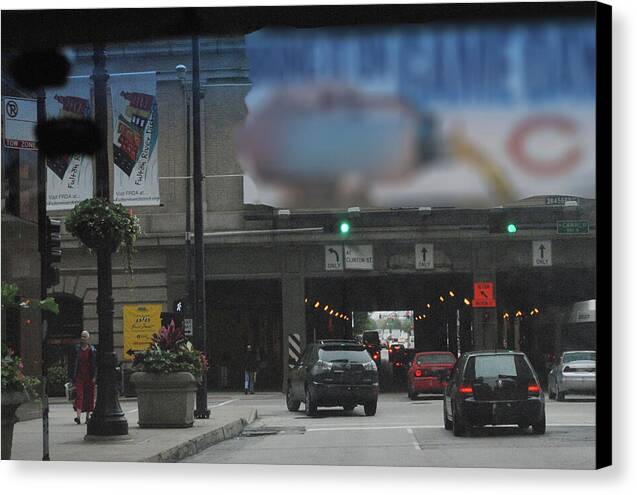 Chicago Traffic Evening - Canvas Print