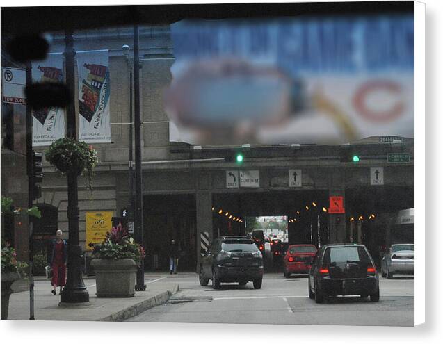 Chicago Traffic Evening - Canvas Print