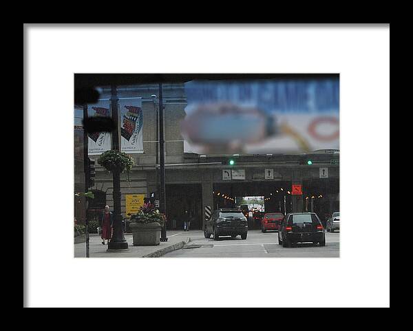 Chicago Traffic Evening - Framed Print