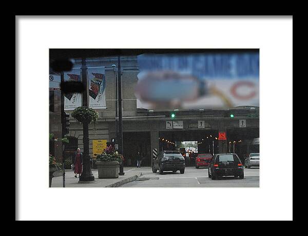 Chicago Traffic Evening - Framed Print