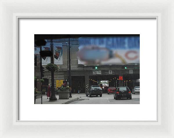 Chicago Traffic Evening - Framed Print