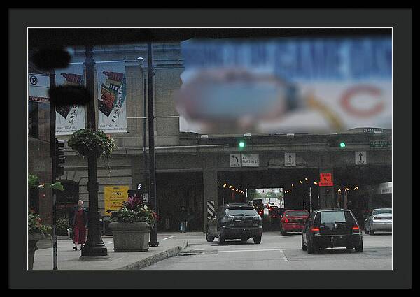 Chicago Traffic Evening - Framed Print