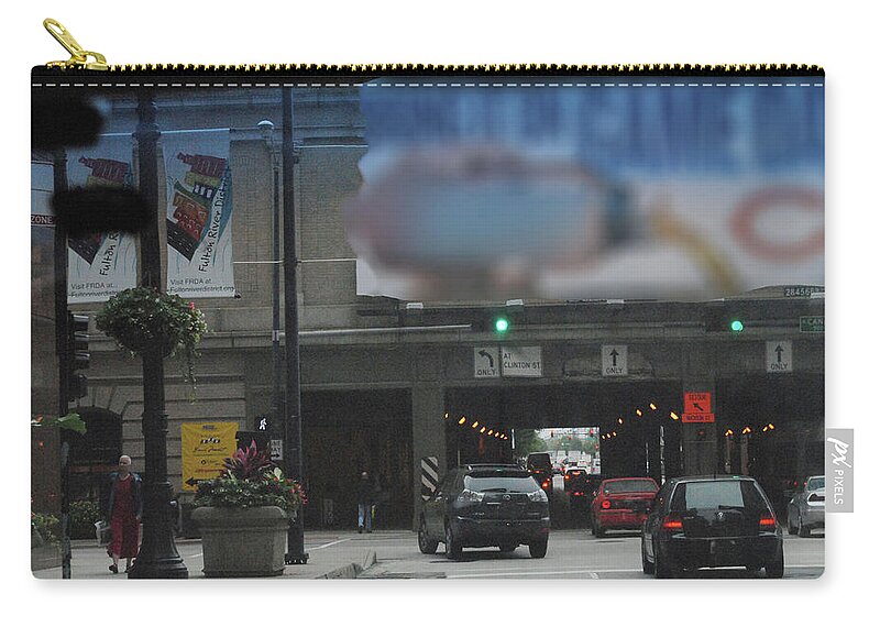 Chicago Traffic Evening - Zip Pouch