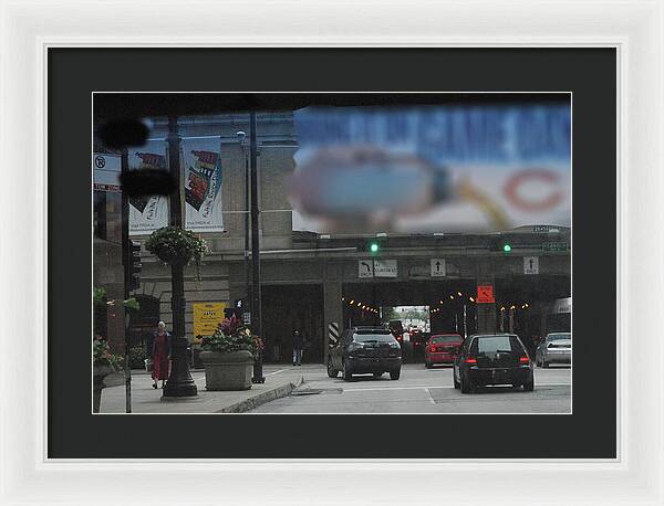 Chicago Traffic Evening - Framed Print