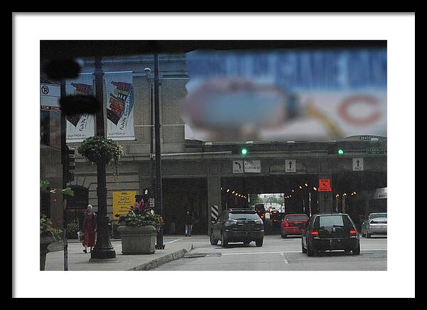 Chicago Traffic Evening - Framed Print