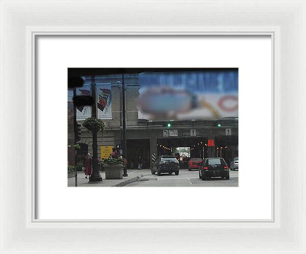 Chicago Traffic Evening - Framed Print