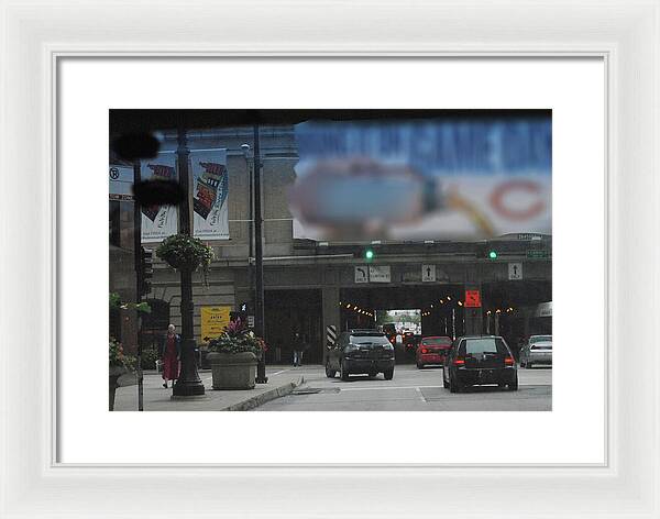 Chicago Traffic Evening - Framed Print