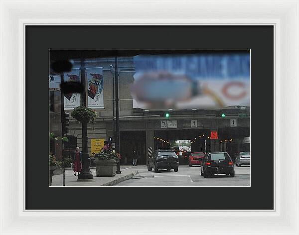 Chicago Traffic Evening - Framed Print