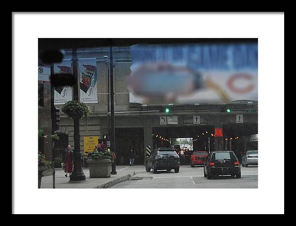 Chicago Traffic Evening - Framed Print