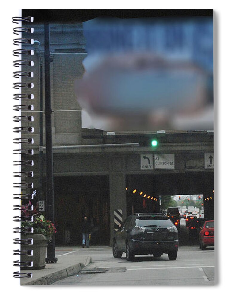 Chicago Traffic Evening - Spiral Notebook