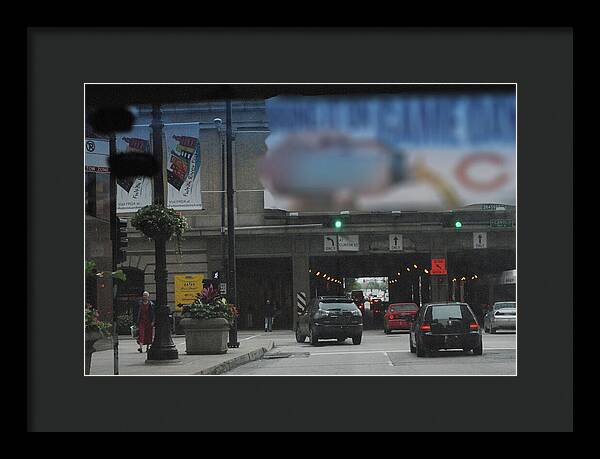 Chicago Traffic Evening - Framed Print