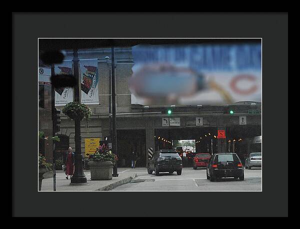 Chicago Traffic Evening - Framed Print