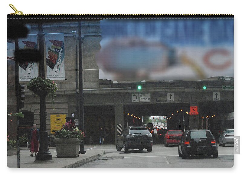 Chicago Traffic Evening - Zip Pouch