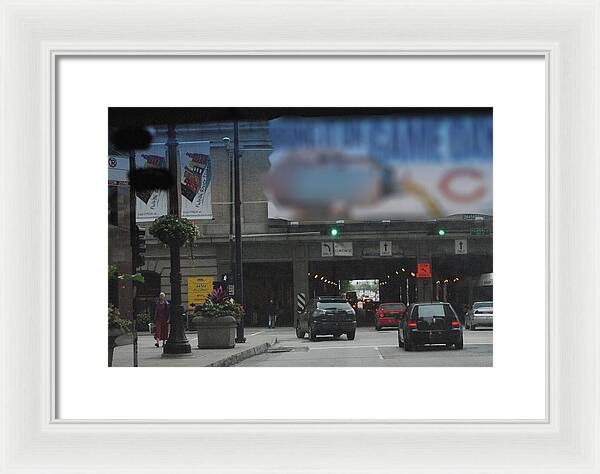 Chicago Traffic Evening - Framed Print