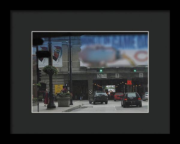 Chicago Traffic Evening - Framed Print