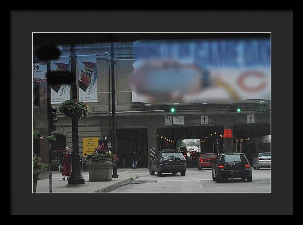 Chicago Traffic Evening - Framed Print