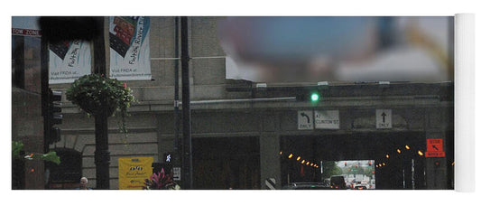 Chicago Traffic Evening - Yoga Mat