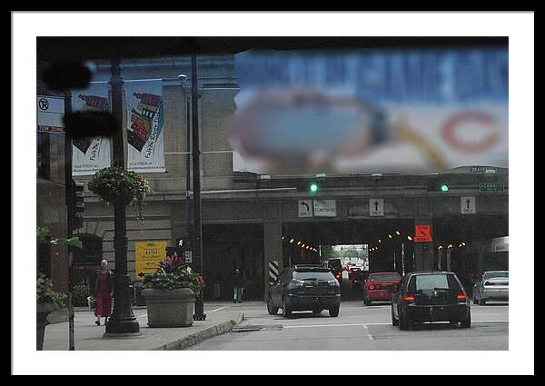 Chicago Traffic Evening - Framed Print