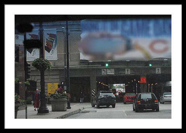 Chicago Traffic Evening - Framed Print