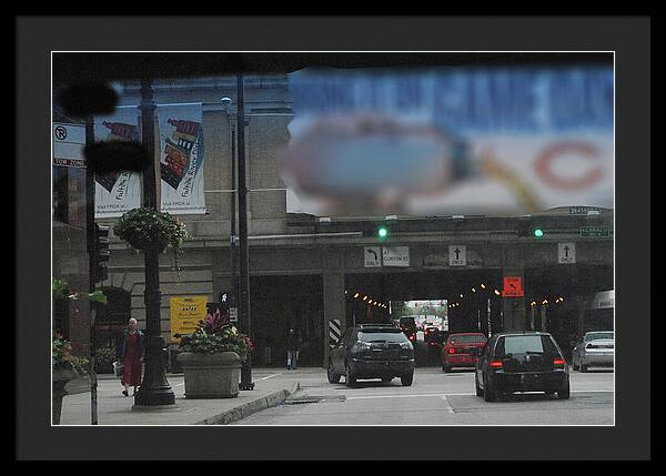 Chicago Traffic Evening - Framed Print