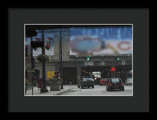 Chicago Traffic Evening - Framed Print