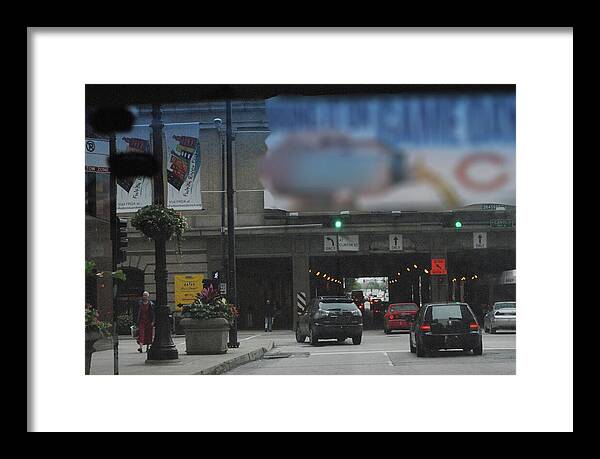 Chicago Traffic Evening - Framed Print