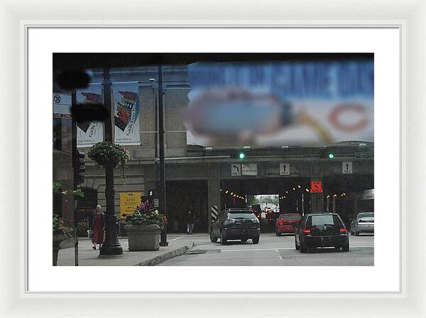 Chicago Traffic Evening - Framed Print