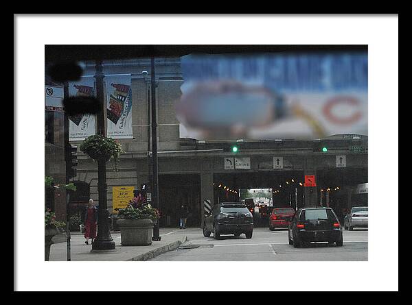 Chicago Traffic Evening - Framed Print