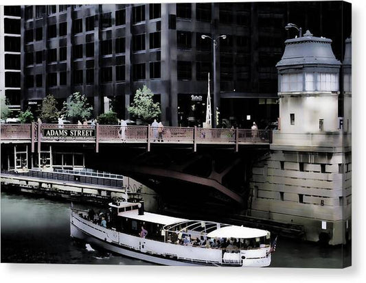 Chicago Water Taxi - Canvas Print