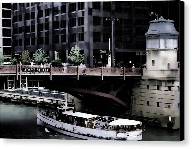 Chicago Water Taxi - Canvas Print