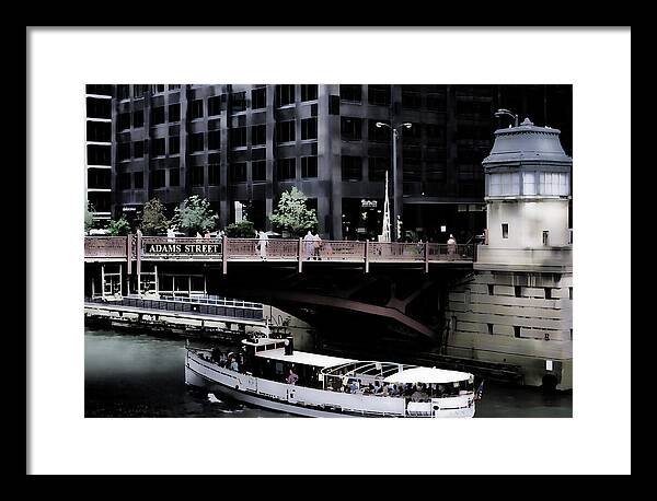 Chicago Water Taxi - Framed Print