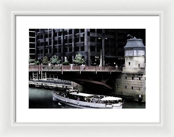 Chicago Water Taxi - Framed Print