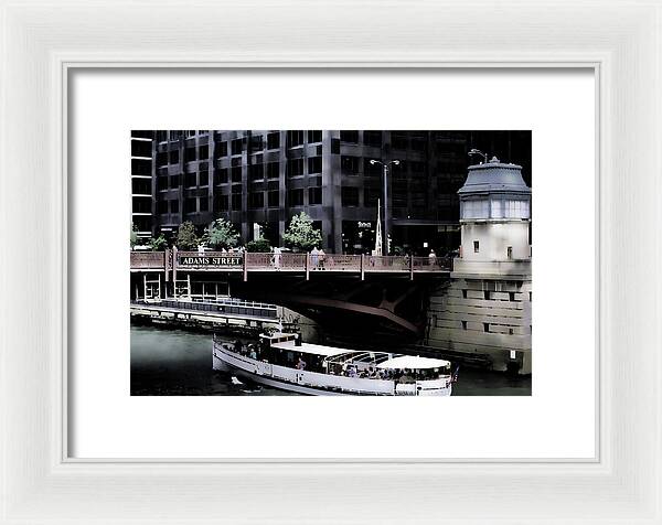 Chicago Water Taxi - Framed Print