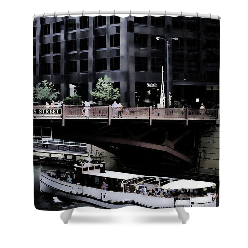 Chicago Water Taxi - Shower Curtain