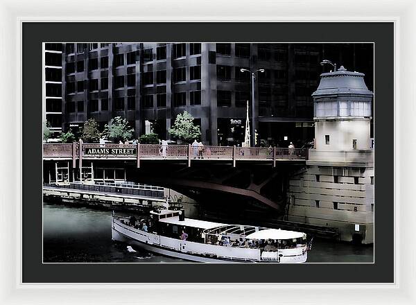 Chicago Water Taxi - Framed Print