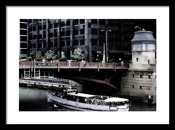 Chicago Water Taxi - Framed Print