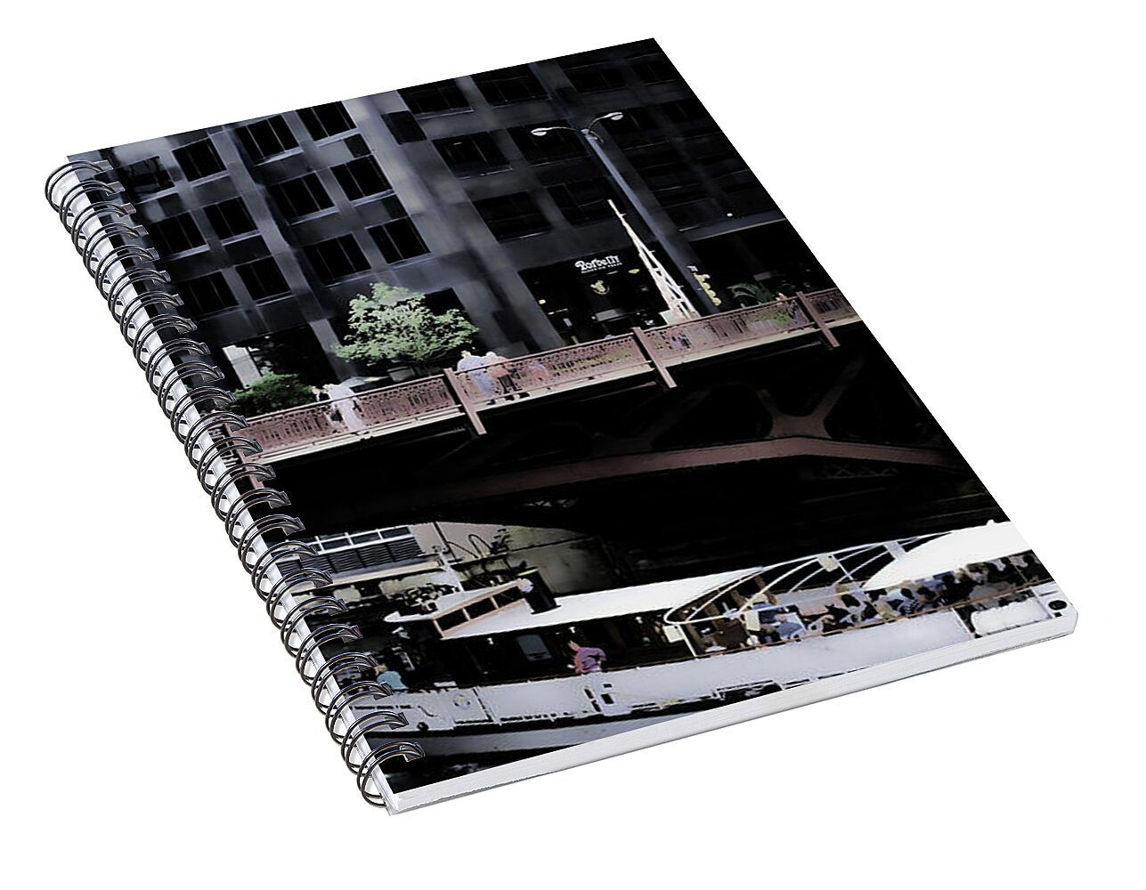 Chicago Water Taxi - Spiral Notebook