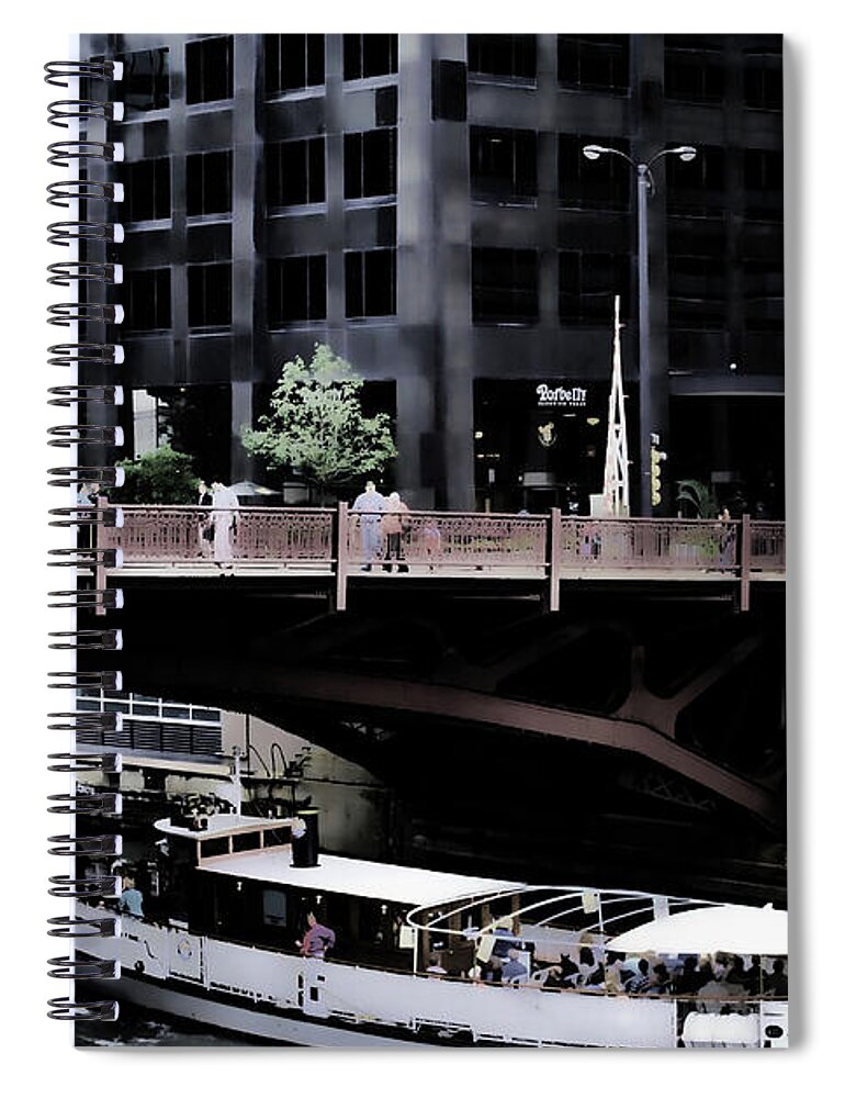 Chicago Water Taxi - Spiral Notebook