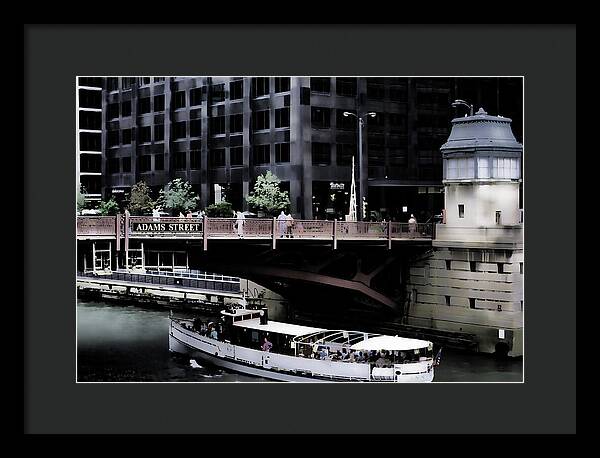 Chicago Water Taxi - Framed Print