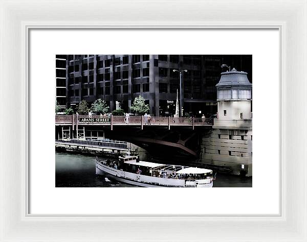 Chicago Water Taxi - Framed Print