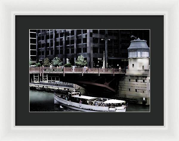 Chicago Water Taxi - Framed Print