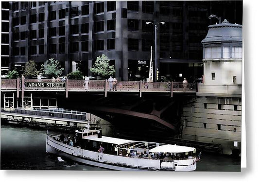 Chicago Water Taxi - Greeting Card