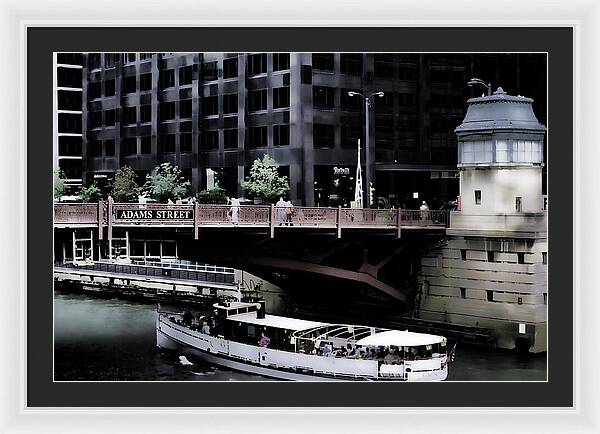 Chicago Water Taxi - Framed Print