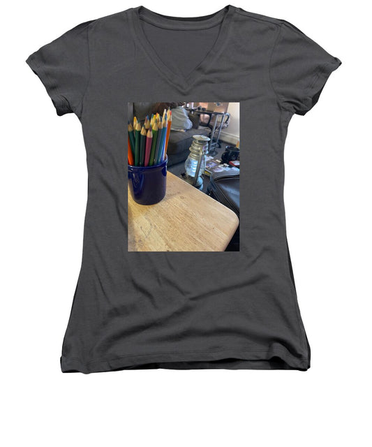 Colored Pencils - Women's V-Neck