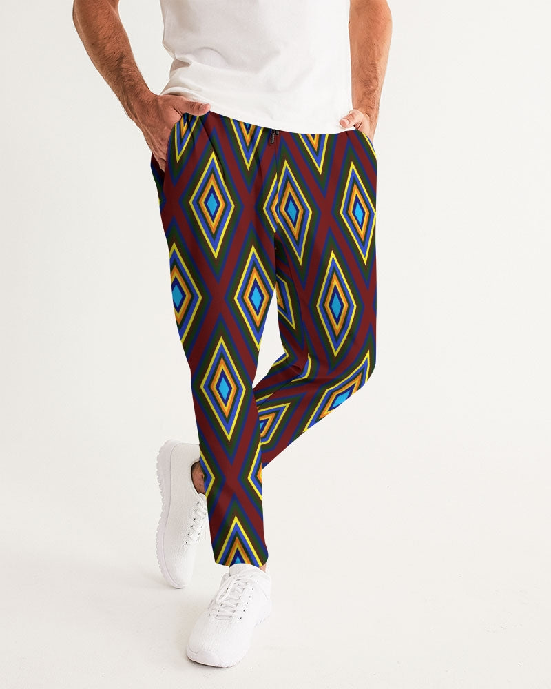 Colorful Diamonds Men's All-Over Print Joggers