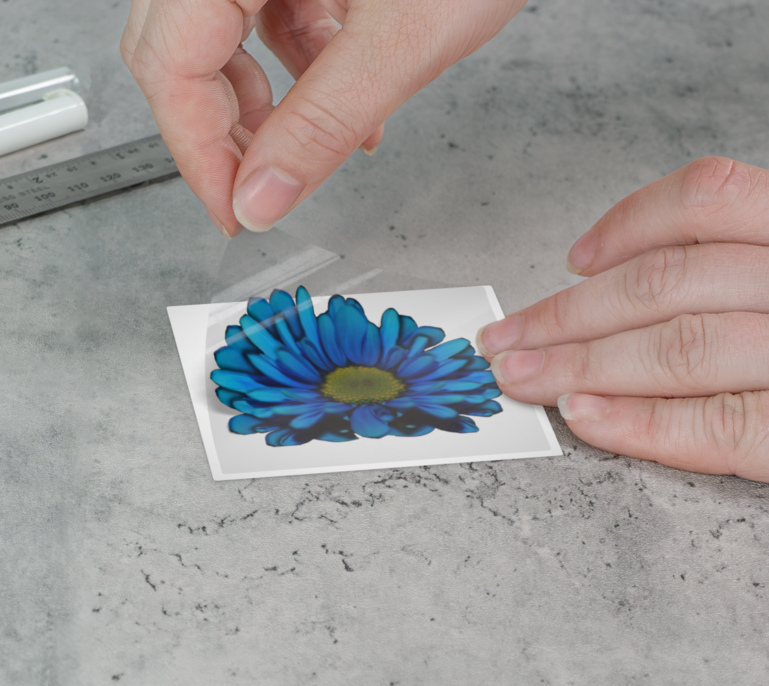 Blue Daisy Sticker