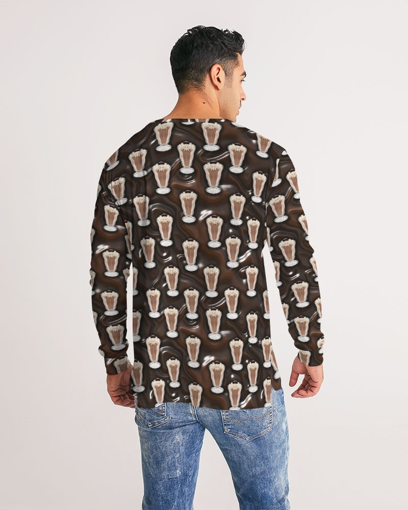 Chocolate Milkshake Men's All-Over Print Long Sleeve Tee