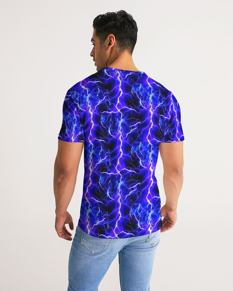 Blue Lightning Men's All-Over Print Tee