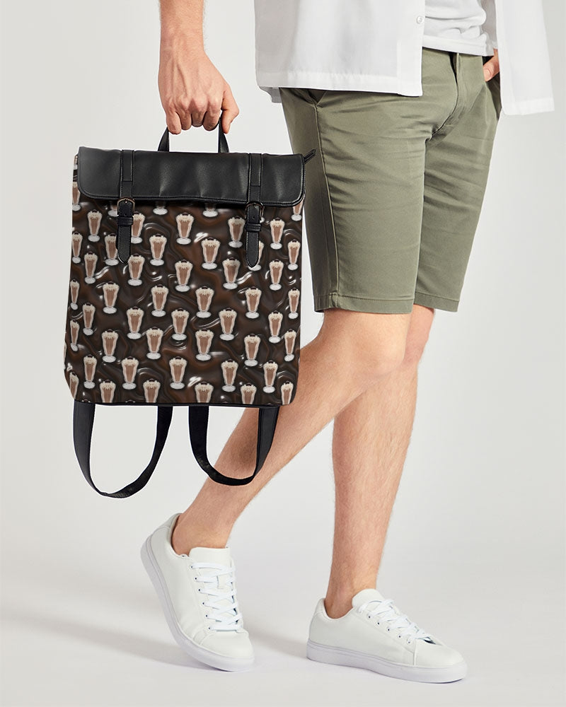 Chocolate Milkshake Casual Flap Backpack